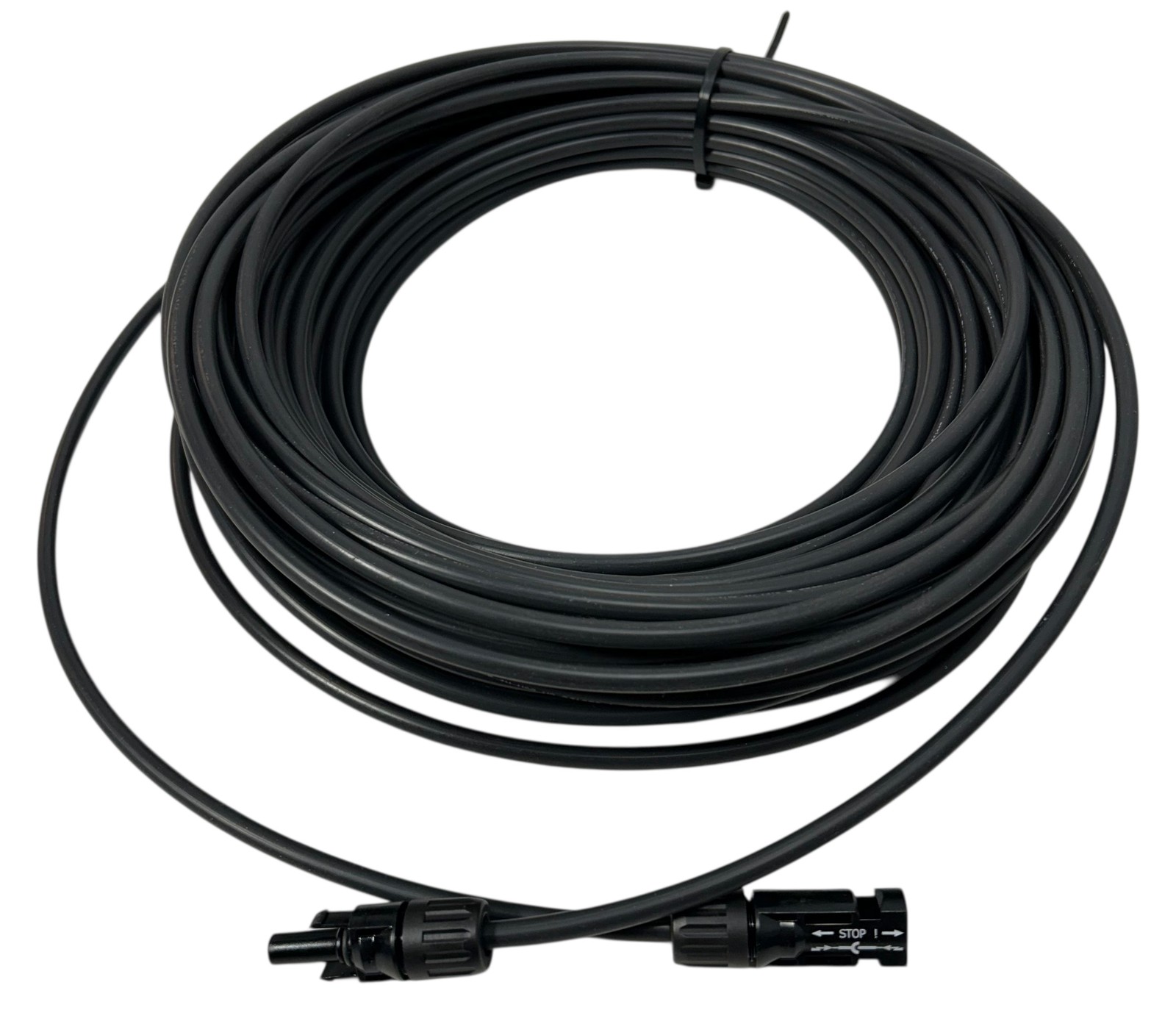Pacific Coast Wires — 10 AWG PV Wire, Black, 50′, MC4 M/F (PCWCBLK50MC4MF)