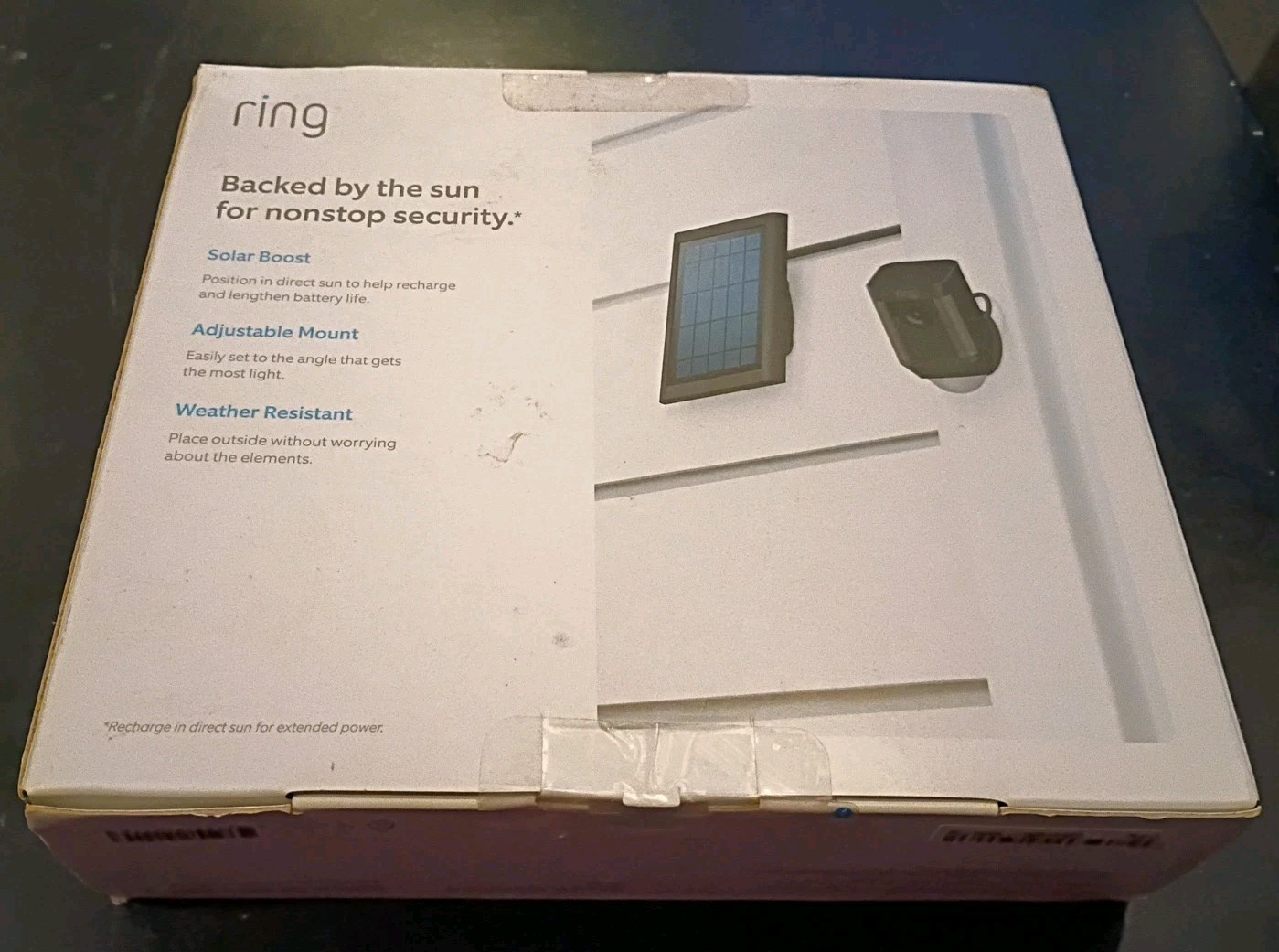 Ring Solar Panel Black