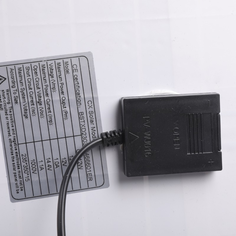 Renewable Energy Solar Panel 12V 12W IP66 for Outdoor Applications Green Living