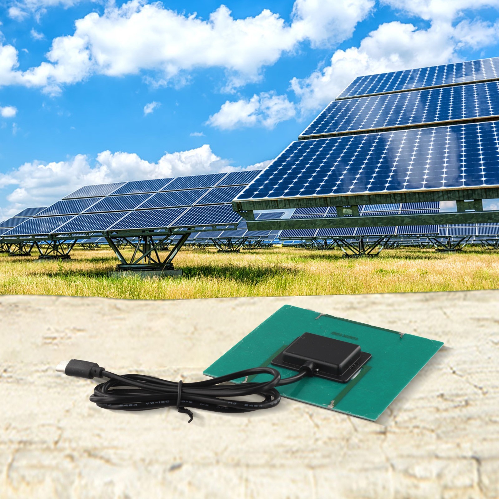 Outdoor Charger 1 Meter USB Cable 1.5W Solar Output Compatible Mobile Devices