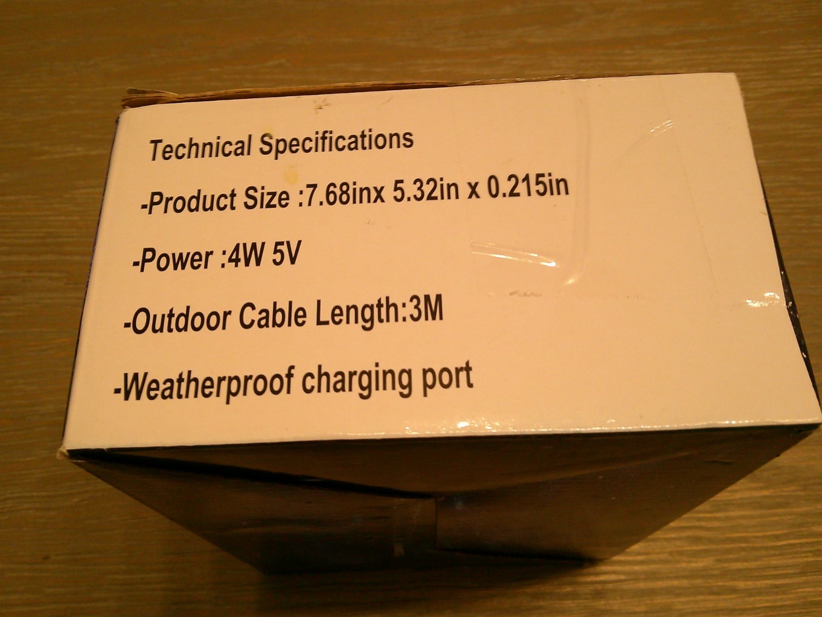 Solar Panel Charger, 4W 5V, 3M Cable, Solar Panel, Micro USB & USB-C Port I.22