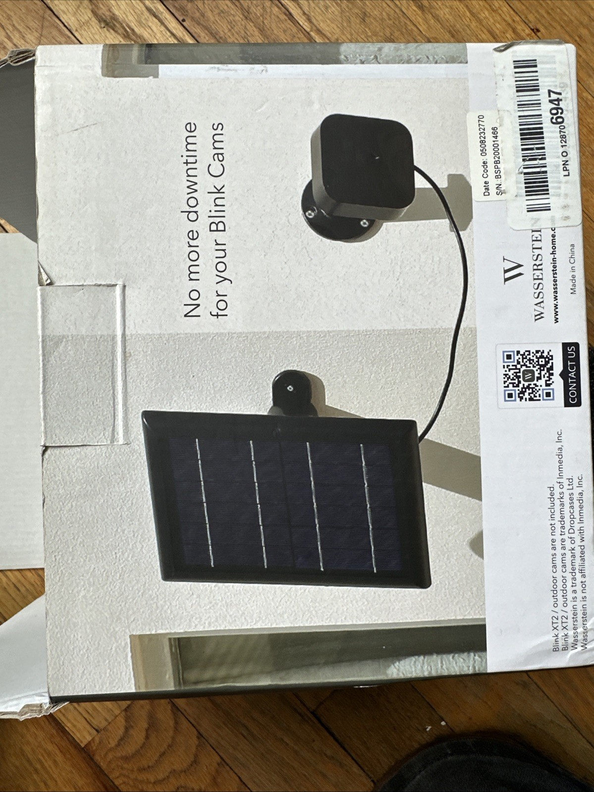 Wasserstein Solar Panel for Blink Outdoor & Blink XT2 Camera (2-Pack, black)