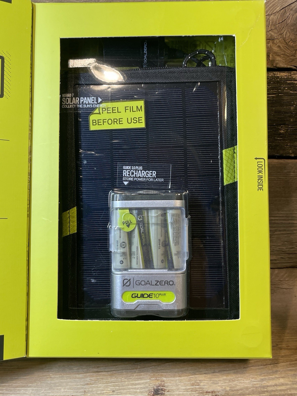Goal Zero Guide 10, Plus Solar Charging Kit Recharger $ Solar Panel