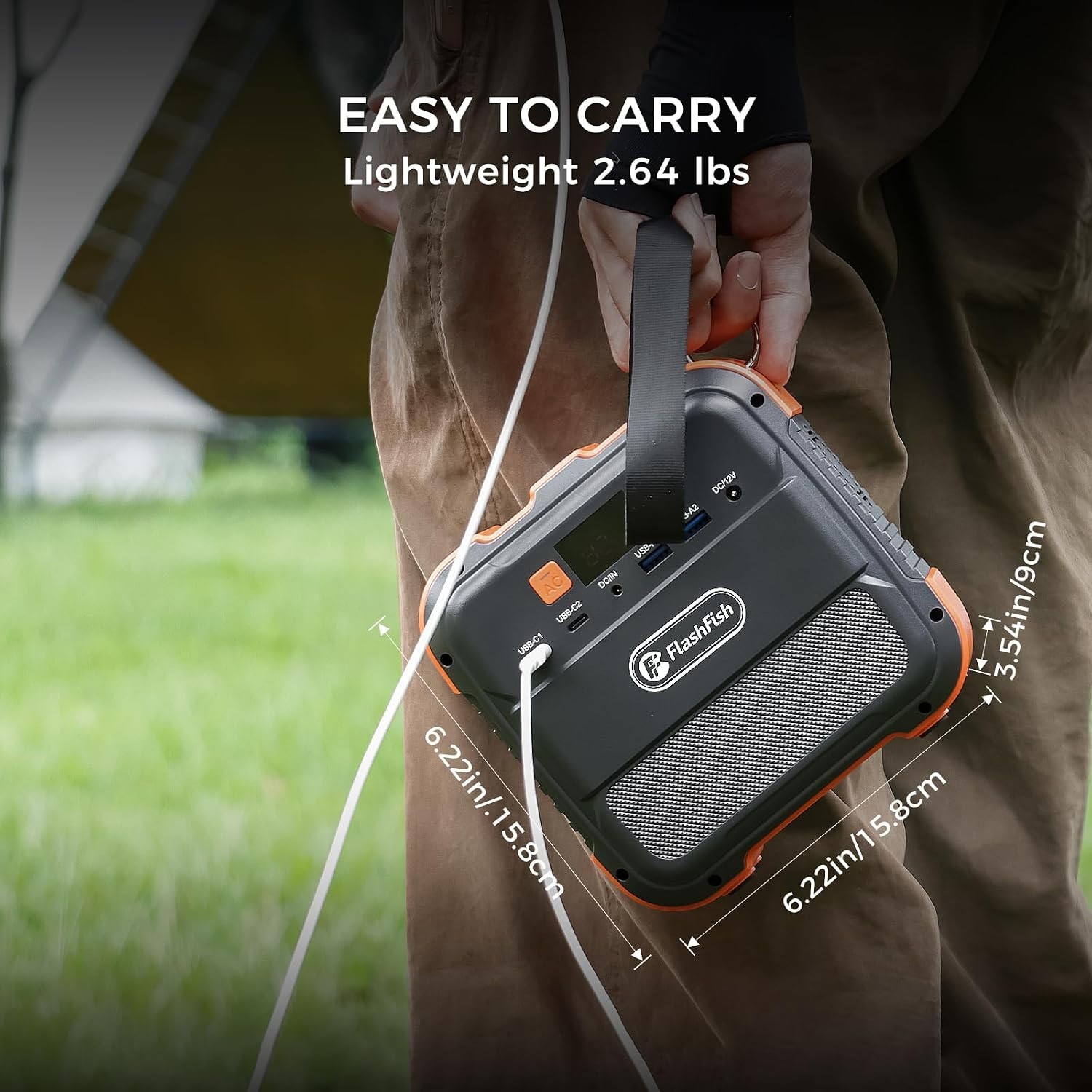 Portable Power Station 120W, 98Wh Backup Power Battery Pack With AC, DC, Type…