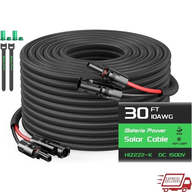 Solar Cable Tangle Free UV Resistant Weatherproof XLPO Insulation 120C 248F New