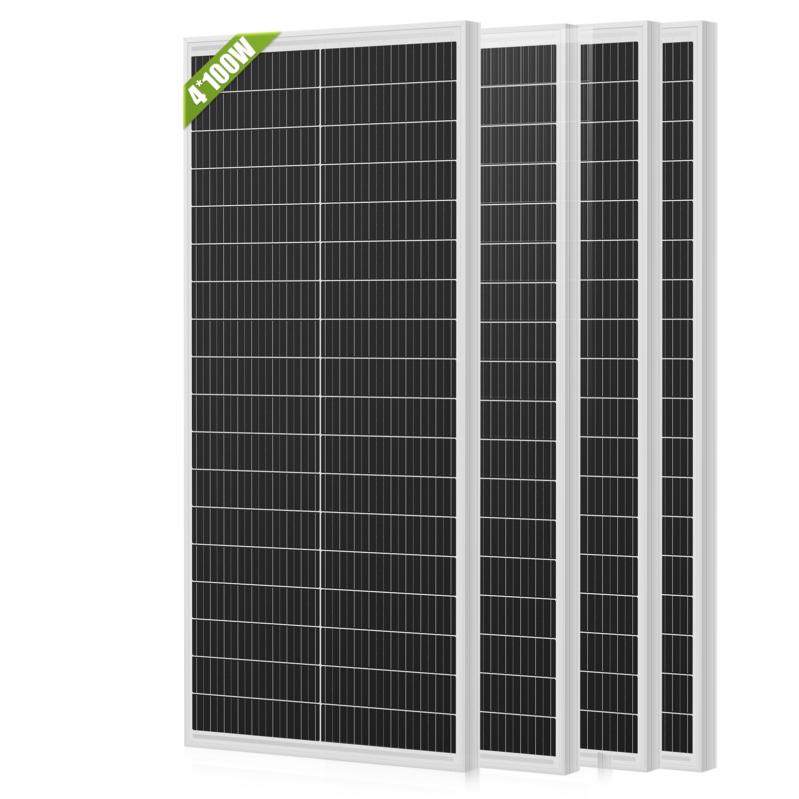 400W Solar Panel Mono 18BB N-Type Cell Module PV RV Boat Home Off Grid (4*100W)