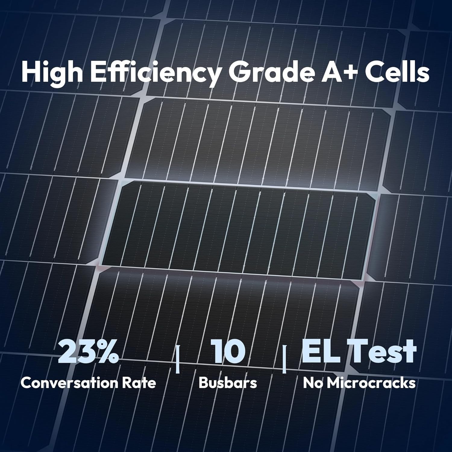 200W Monocrystalline Solar Panels, High Efficiency 23% for Off-Grid Living