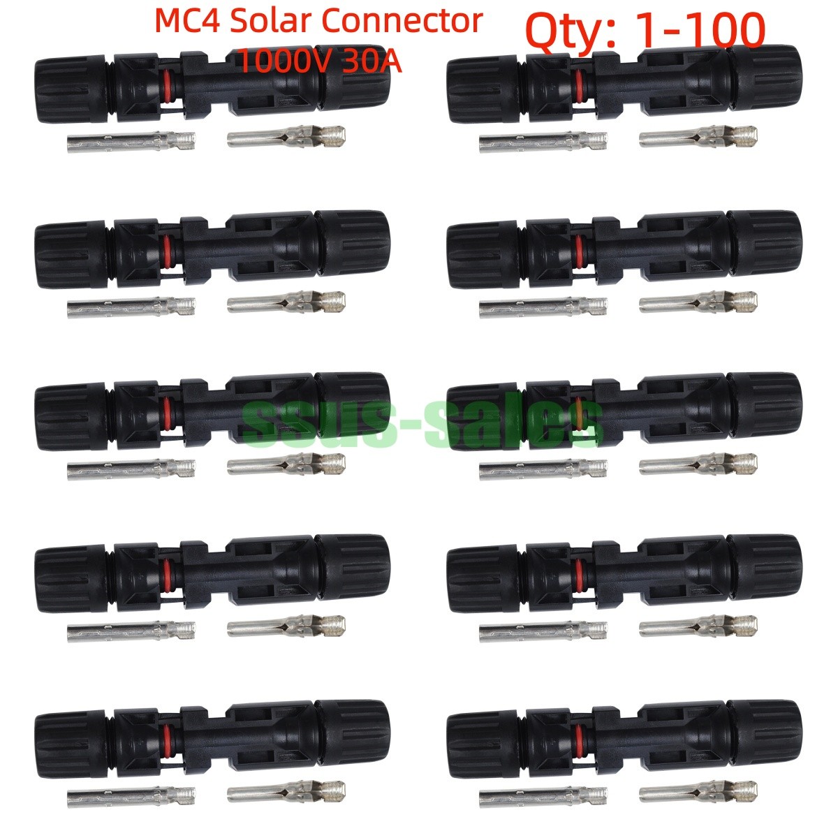 lot MC4 Solar Connector Male-Female Pair 1000V 30A PV Panel Plug NEW