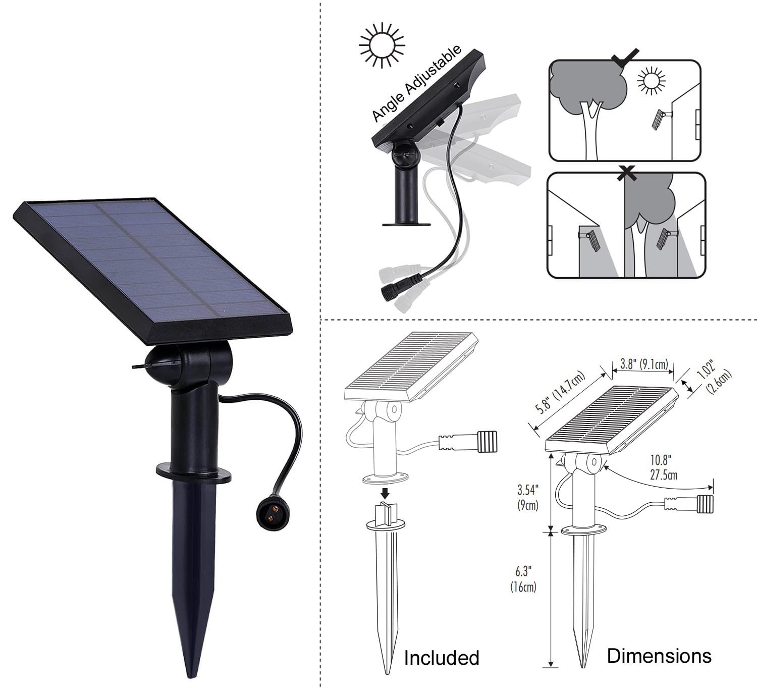 Brightech Replacement Solar Panel Ambience Pro Compatible ONLY with Brightech 1W