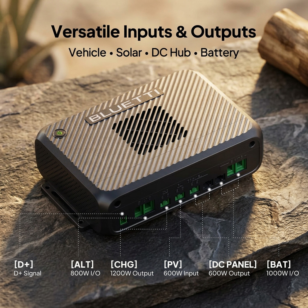 BLUETTI AC200L Solar Ready Power Station 2400W + Alternator Solar Charger 2
