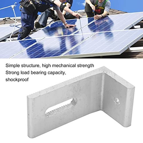 10-Pack Heavy-Duty Aluminum L-Foot Solar Panel Mounting Brackets, Waterproof PV