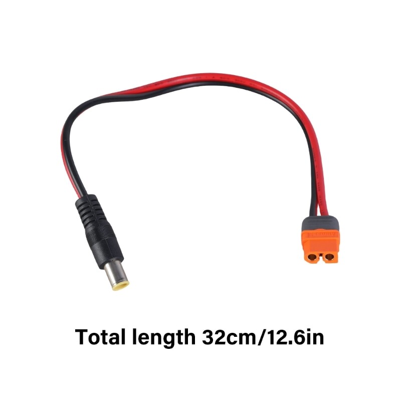 DC7909 (DC8mm) Male Adapter Cable Compatible for XT60-IF Plugs Input 10A Current