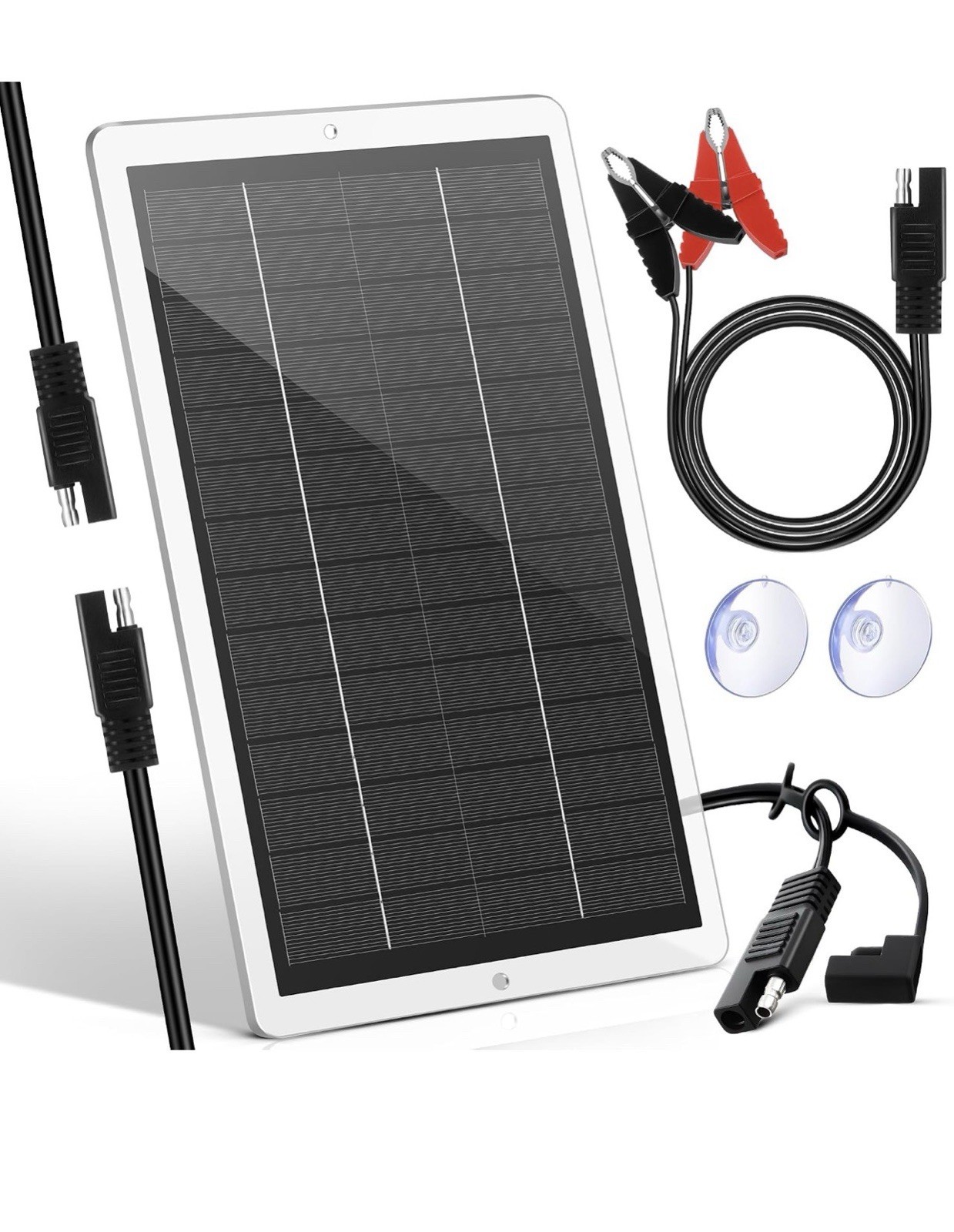 1 Pack 12V Solar Panel Trickle Charger Kit 12V Vehicle Maintainer For RV/car