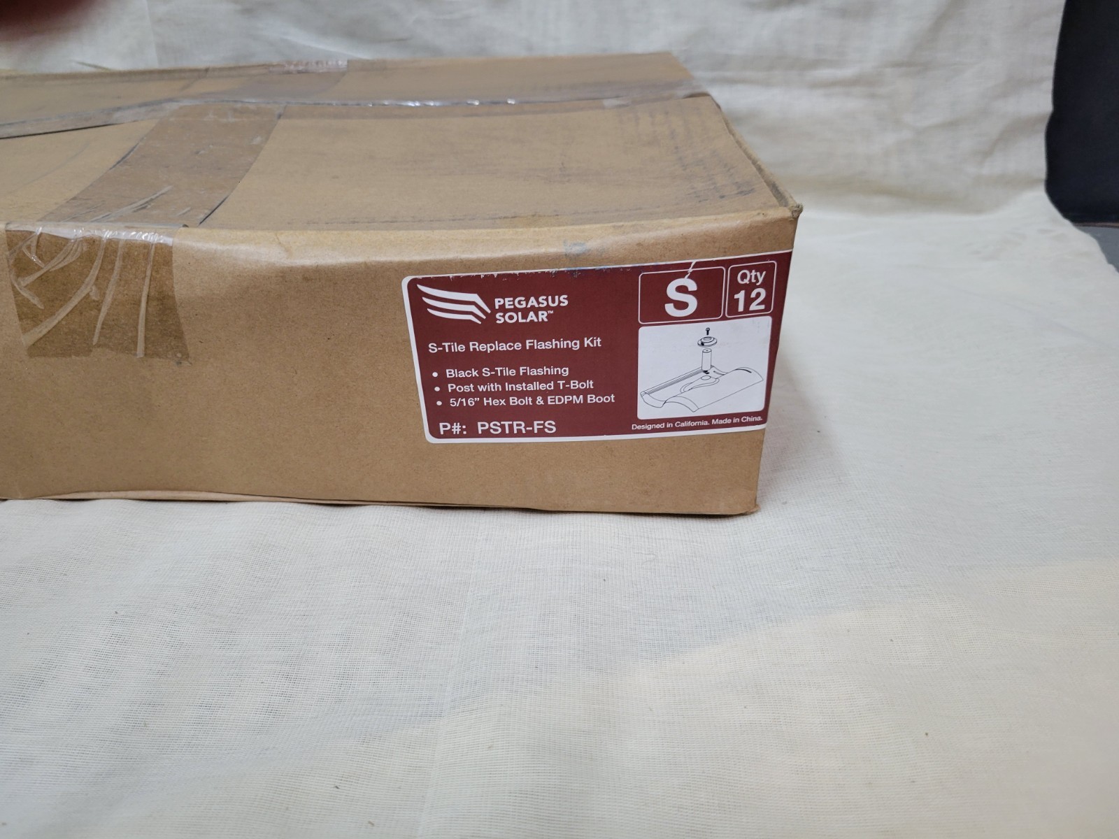 12pcs Pegasus Solar S-Tile Replace Flashing Kit PSTR-FSB0 Post W/ T-Bolt & Boot
