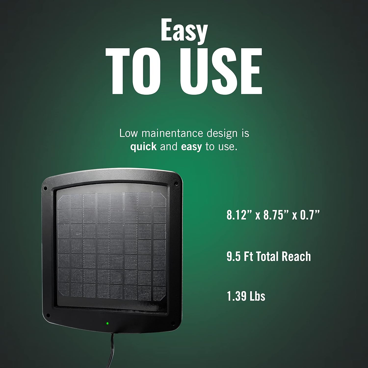 5 Watt Solar Panel 12V Battery Charger with Charge Controller – IP67 Weatherproo
