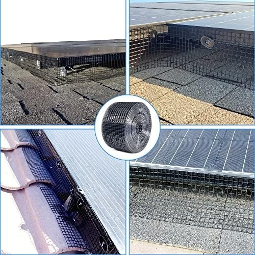 Solar Panel Guard, 6in X 100ft PVC Coated Critter Guard Roll Kit for Solar Pa…
