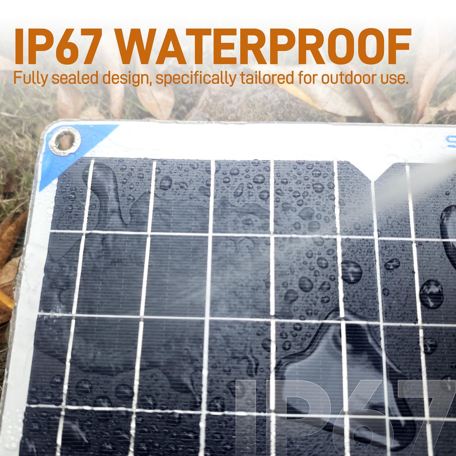 5W Solar Battery Charger Maintainer 12V Waterproof Solar Panel Trickle Charger