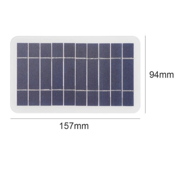 2W 5V solar charging panel solar outdoor mobile phone power bank charger