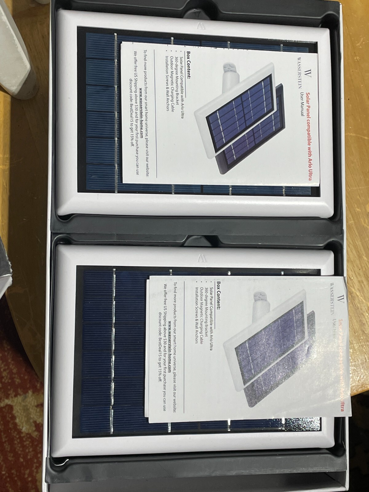 Wasserstein 2 Solar Panel for Arlo Ultra White (Camera Not Included)