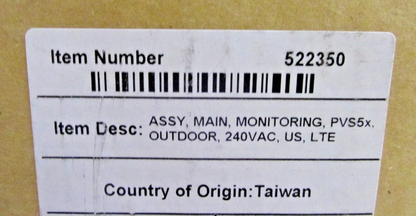 SunPower PV Supervisor 5X – Solar Monitoring System – NIB (Open box)