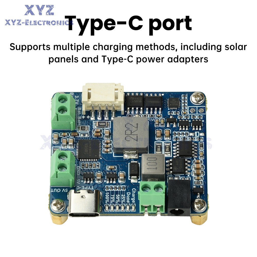 6-24V Solar Panel Power Management Module 5V 3A Supports MPPT, PD QC FCP SFCP
