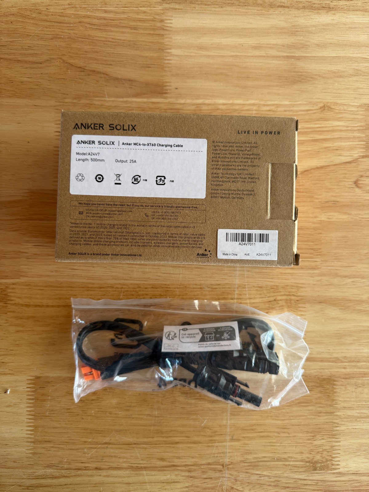 Anker MC4-to-XT60 Charging Cable