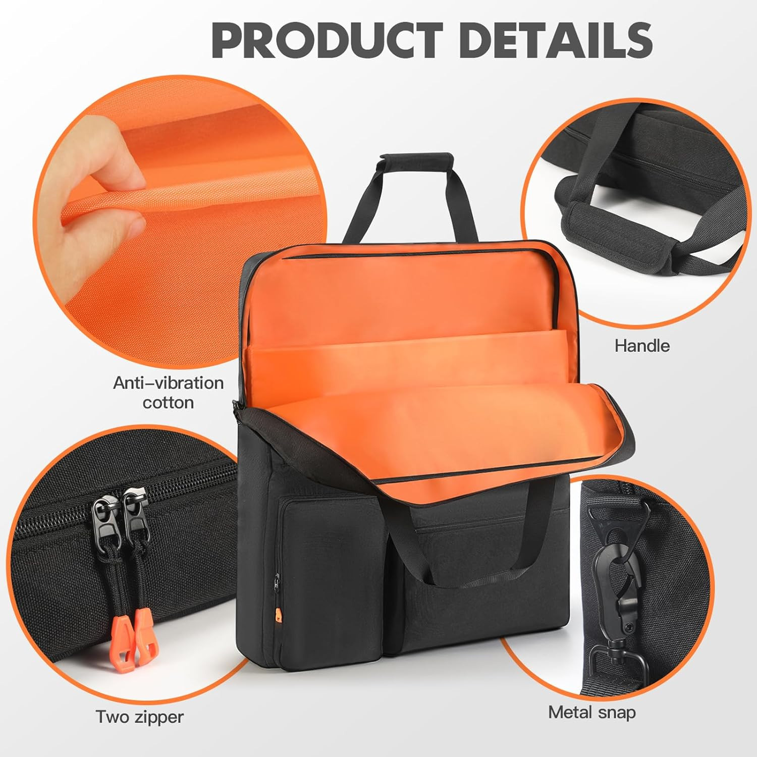 Padded Solar Panel Carrying Case Compatible with Jackery Solarsaga 100W 100X 200