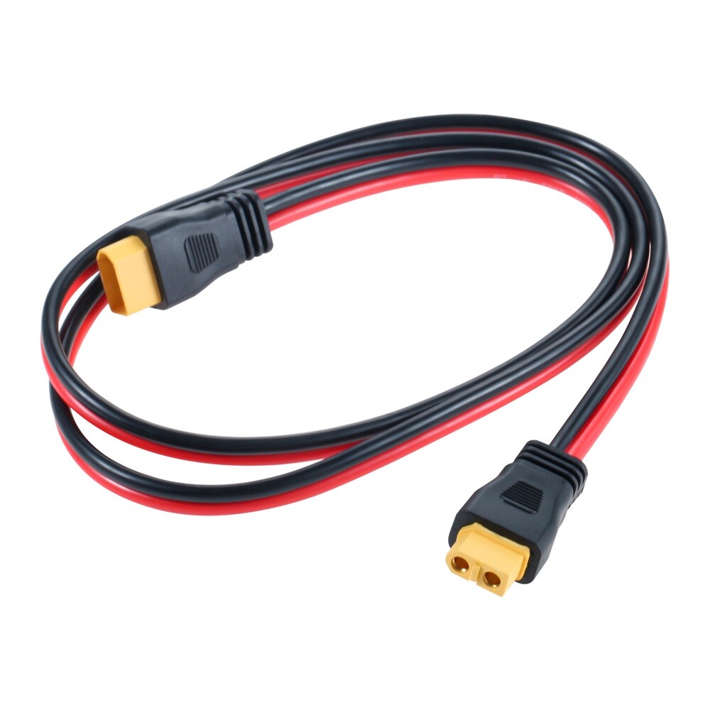 1M XT60 Socket Connector 12AWG XT60 Adapter Extension Cable For Powerstation