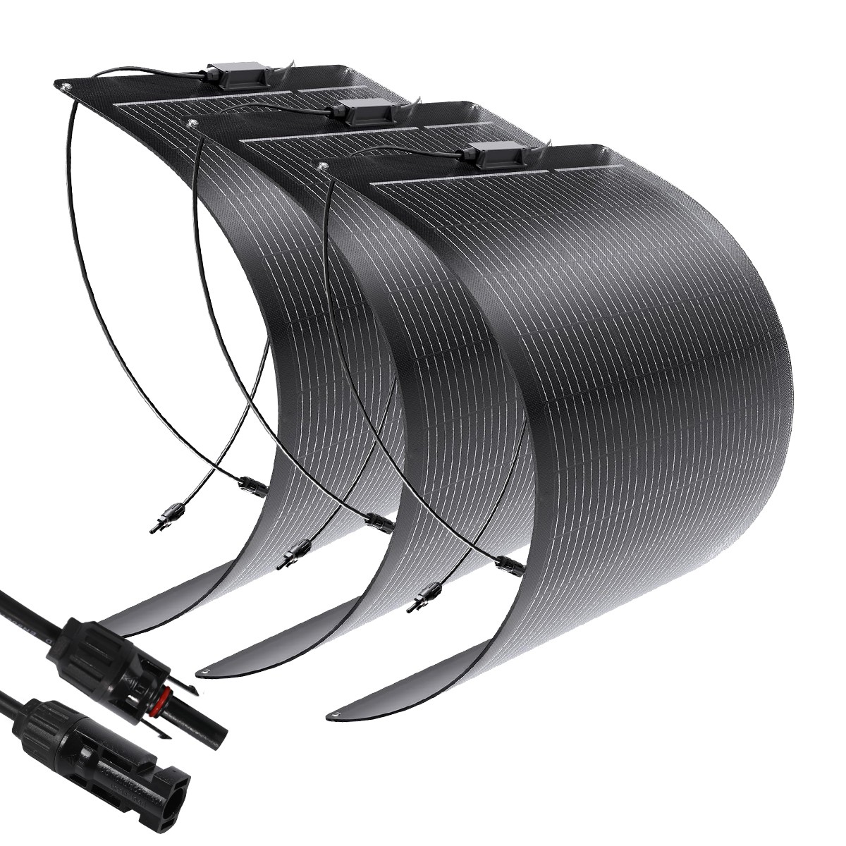 100W 200W 400W Portable Flexible Solar Panel High Efficiency PV For RV Roof Home