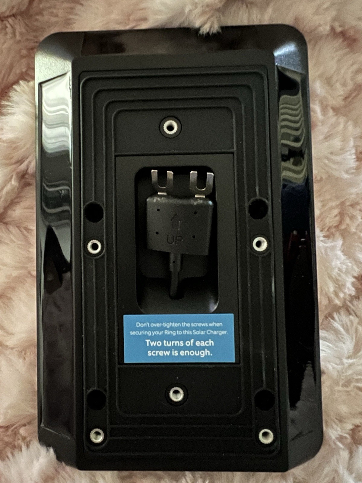 OEM Ring Solar Charger 5F83E9 for Battery Doorbells Compatible w/ Video Doorbell