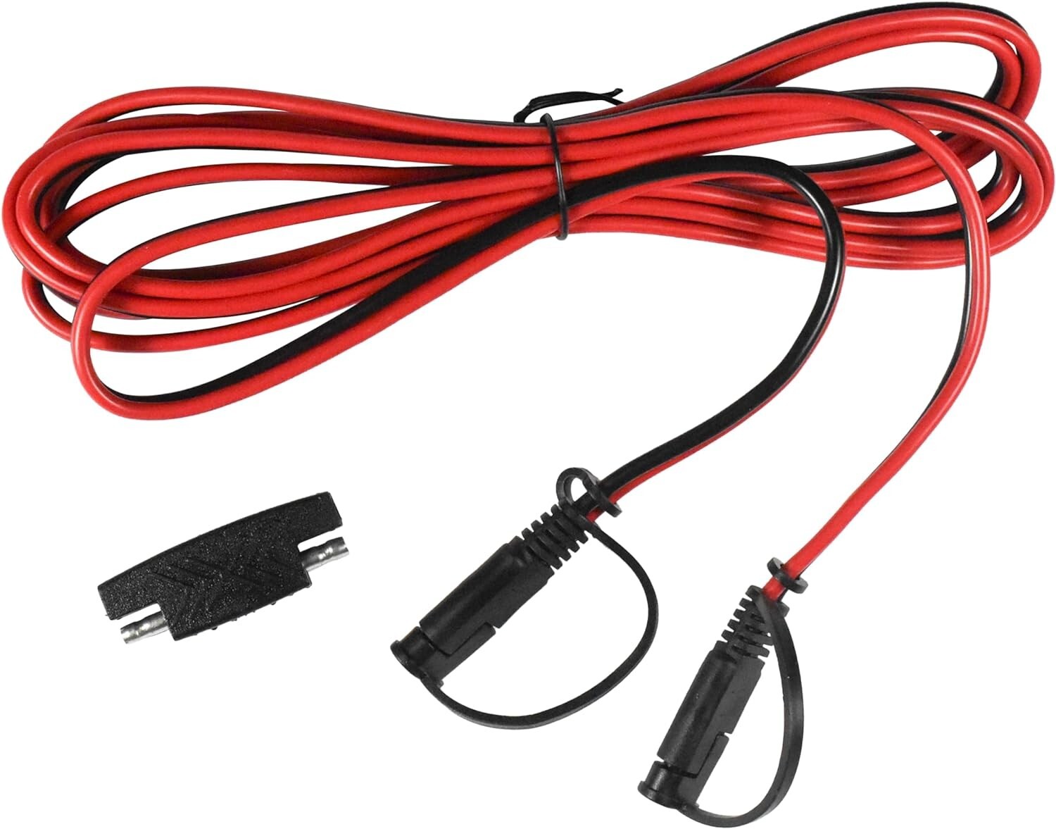 9Ft SAE to SAE Extension Cable Connector 16AWG with SAE Polarity Reverse Adapter
