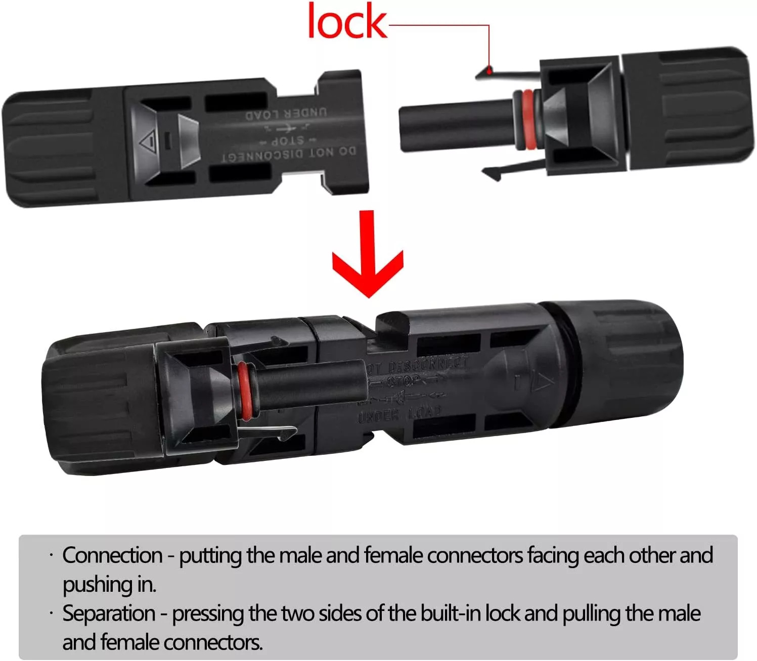 10-500 Pairs Male Female Solar Cable Connectors Socket Plug For DIY Solar Panel