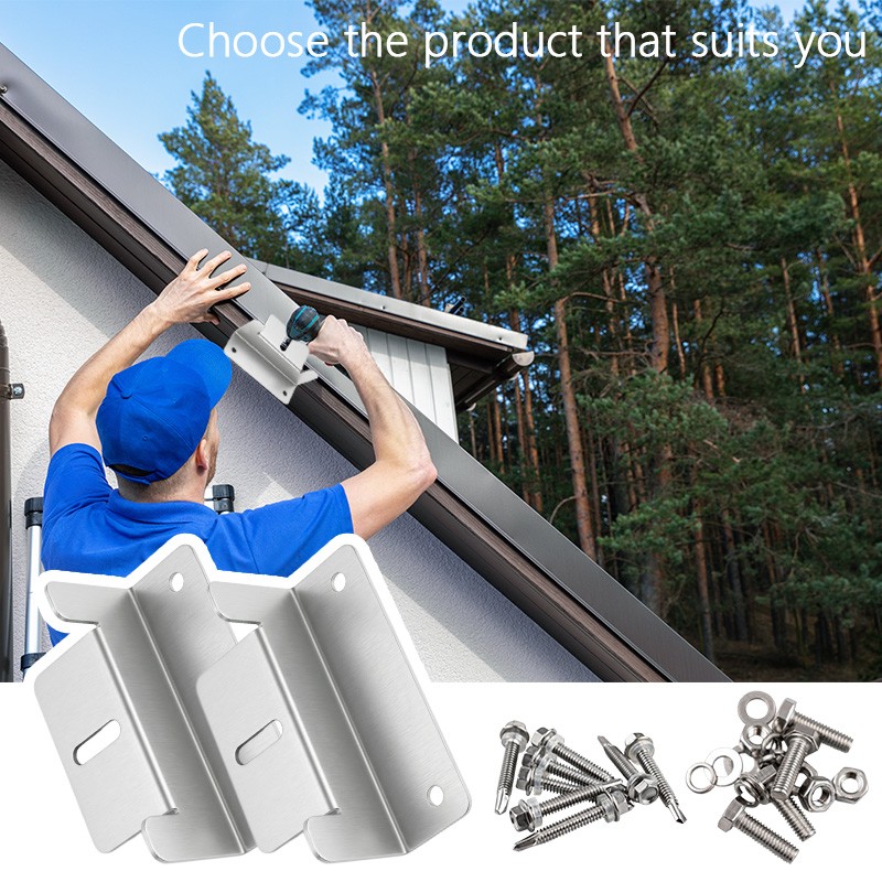 4/8 Sets Solar Panel Z Bracket Mounting Mounts Set Solar Panel RV Boat Roof Wall