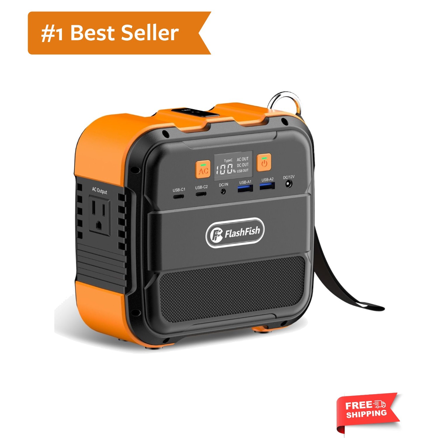 Portable Power Station 120W, 98Wh Backup Power Battery Pack With AC, DC, Type…