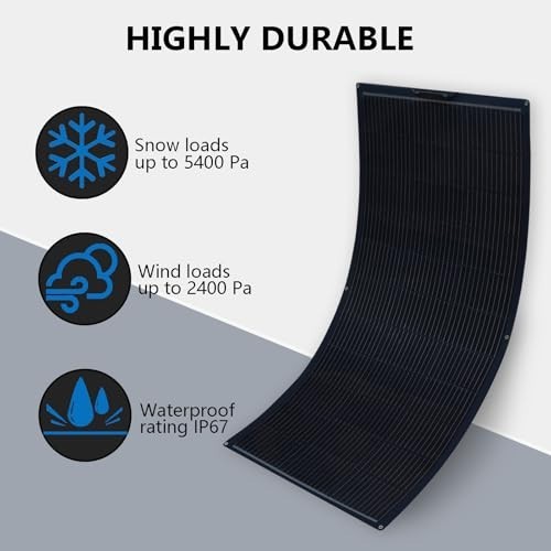 Flexible 300W Solar Panel Kit 2x150W Monocrystalline for RV Boat Van Cabin