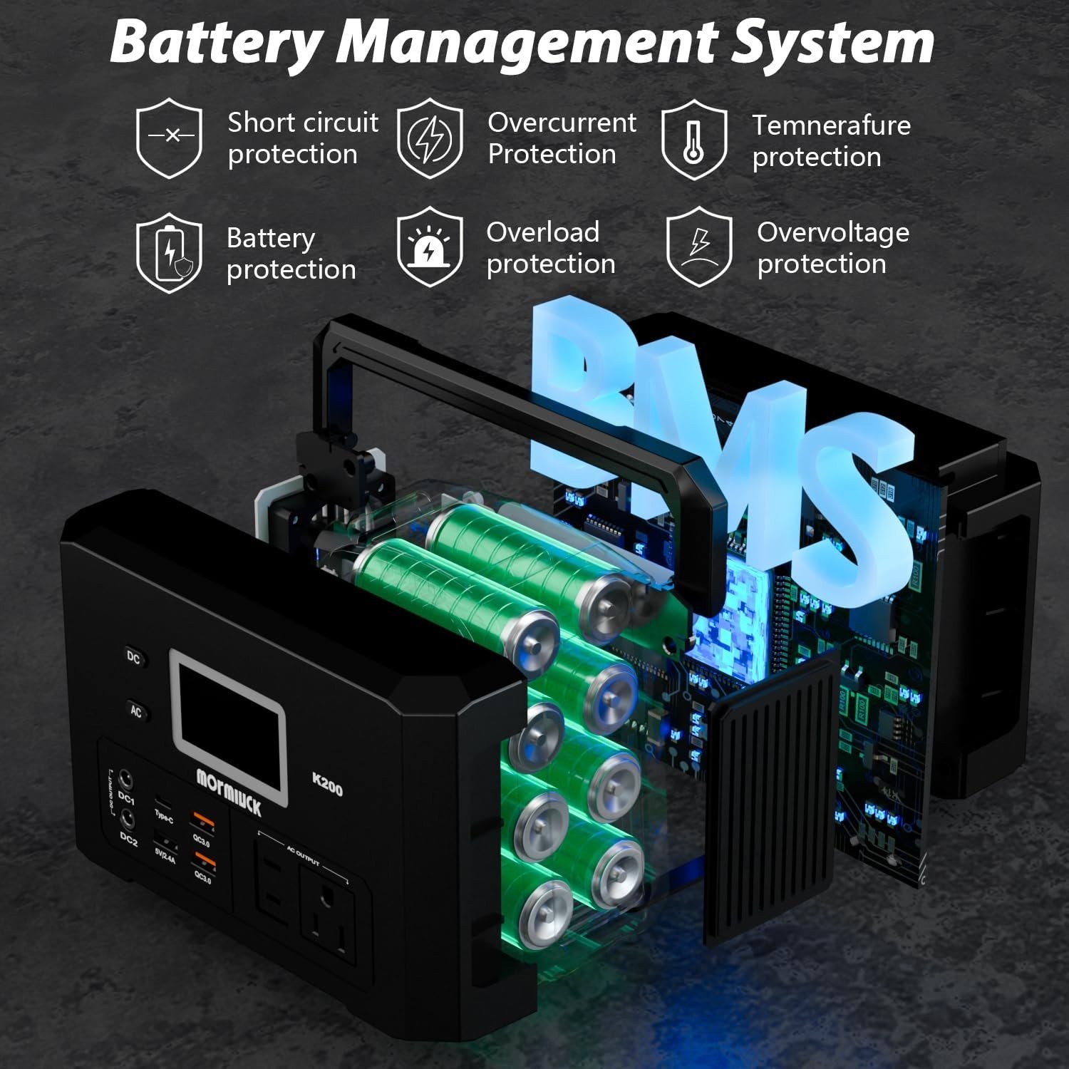 Compact 200W Power Station: Multi-output Convenience for Camping & Emergencies