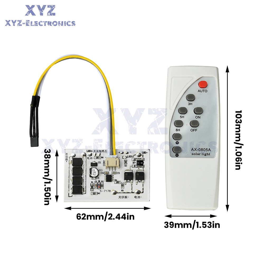 Solar Street Light Controller Circuit Board 3.2V 3.7V 6.4V7.4V Stepless Dimming