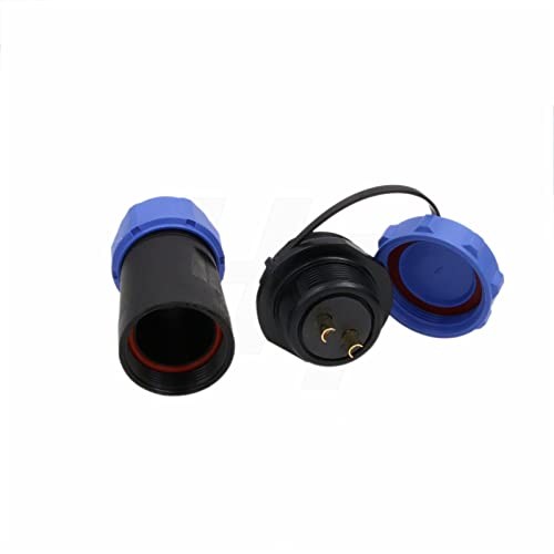 SP21 2 Pin Waterproof Aviation Circular Pair Connector 30A 12/24V 2 Pin 30A