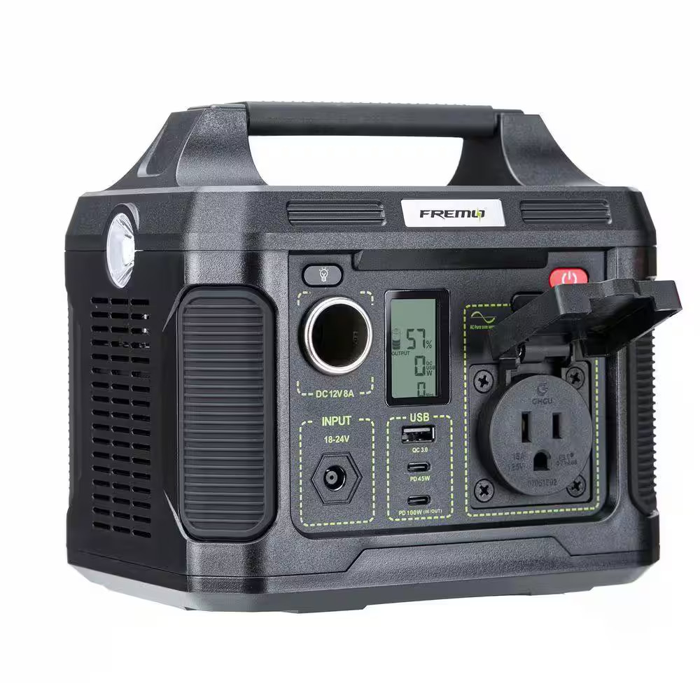 TP300 300-Watt Portable Power Station Push Button Battery Generator