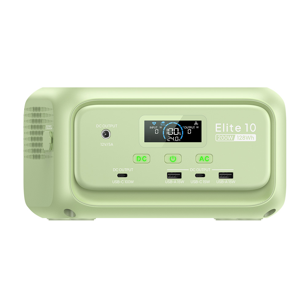 BLUETTI Elite 10 200W 128Wh Portable Power Station+160W Solar Panel for Camping