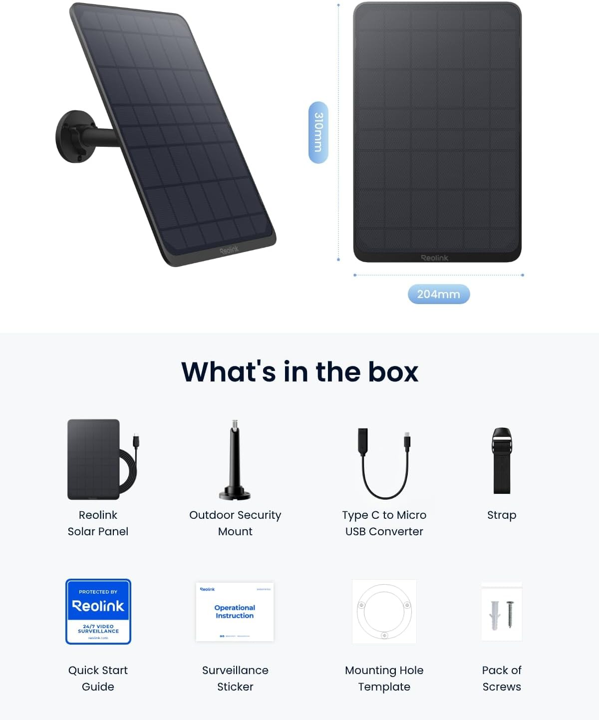12W Solar Panel Black Non-Stop Solar Power Supply for All Wireless Battery