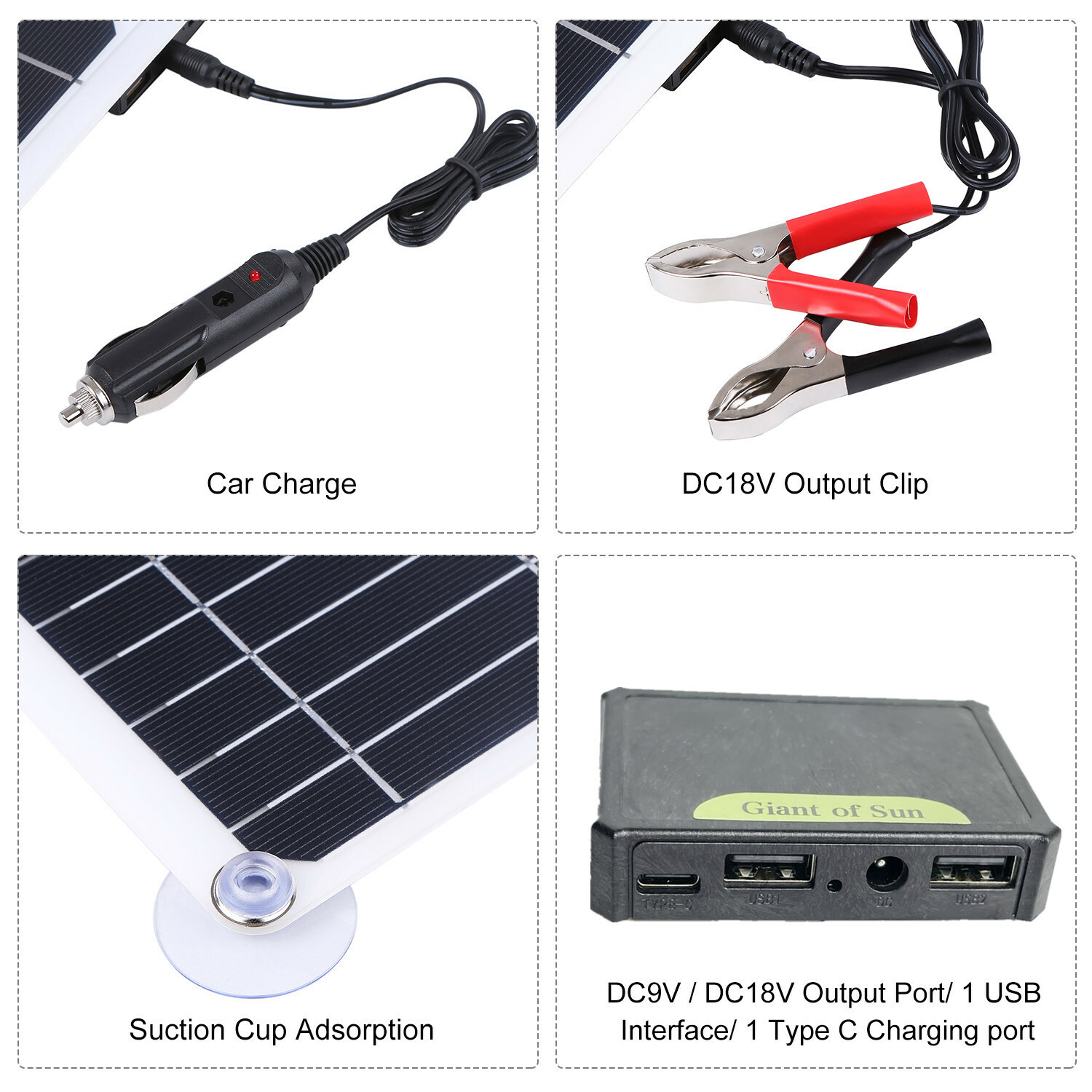 6000W Inverter Solar Panel Kit Complete Solar Power Generator 100A Home 110V Set