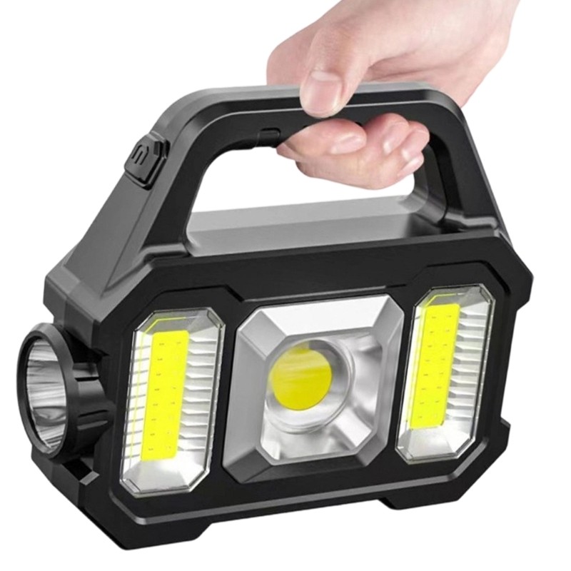 ABS Solar LED Spotlights Lantern With COBs Technology For Camping Adventure