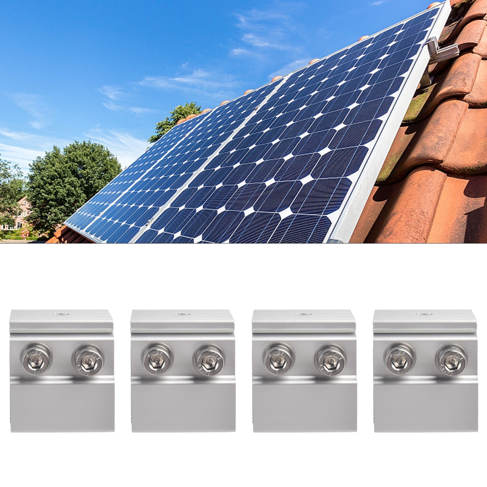 For Mounting Solar Pv Standing Seam Clamp Roof Seam Clamp Sliver Color