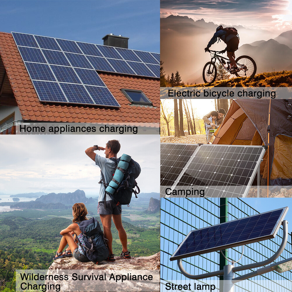 16000W Solar Power Generator Complete Solar Panel Kit 100A Home 110V Grid System