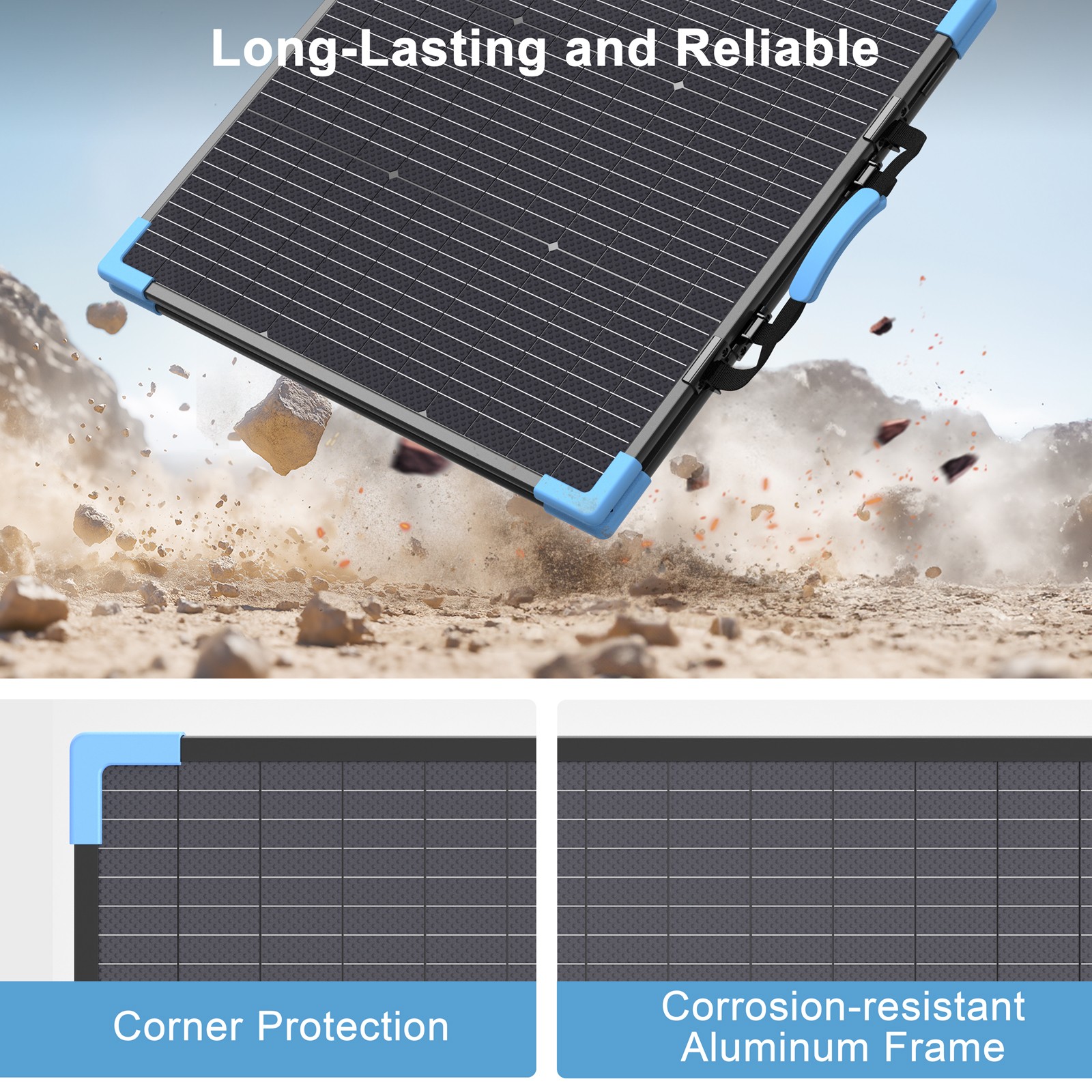 Solar Panel 110W Bifacial for EcoFlow DELTA 3 Plus 1024Wh Portable Power Station