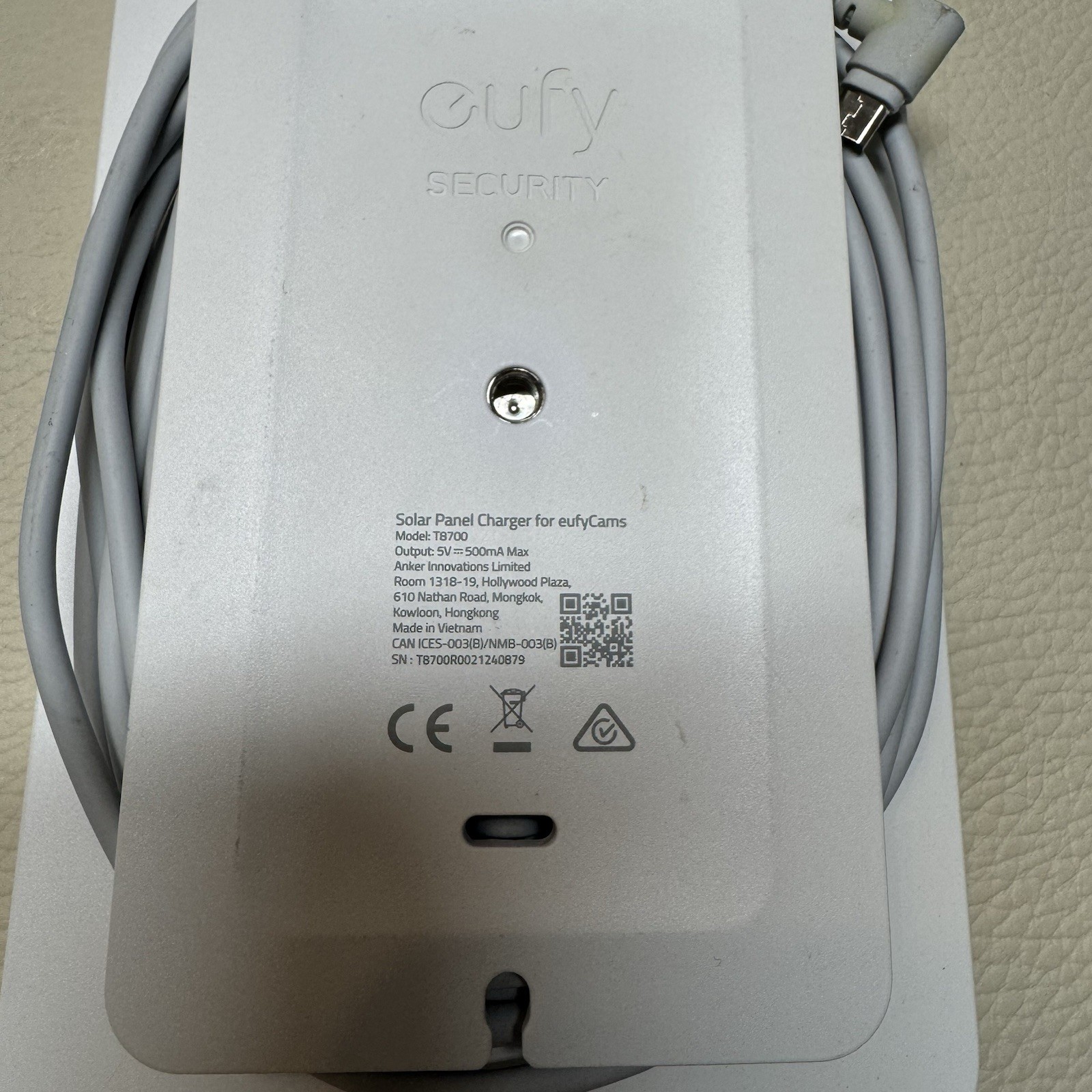 eufy Security Certified eufyCam Solar Panel, Compatible with eufyCam.
