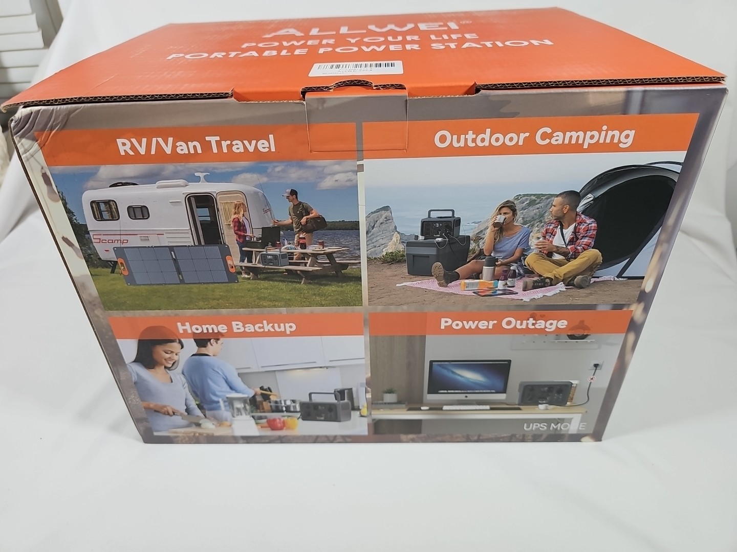 Allwei 500W Battery Backup Power Station Portable Camping Emergency Generator