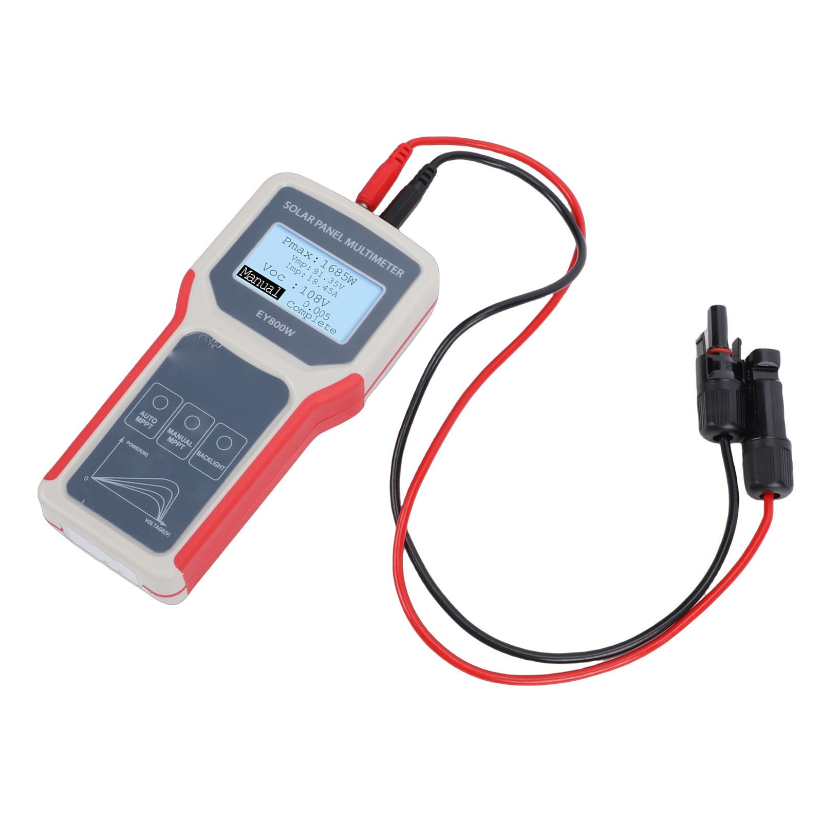 1-Solar Panel Tester LCD Display For Solar System Use 800W 12V-60V Multimeter