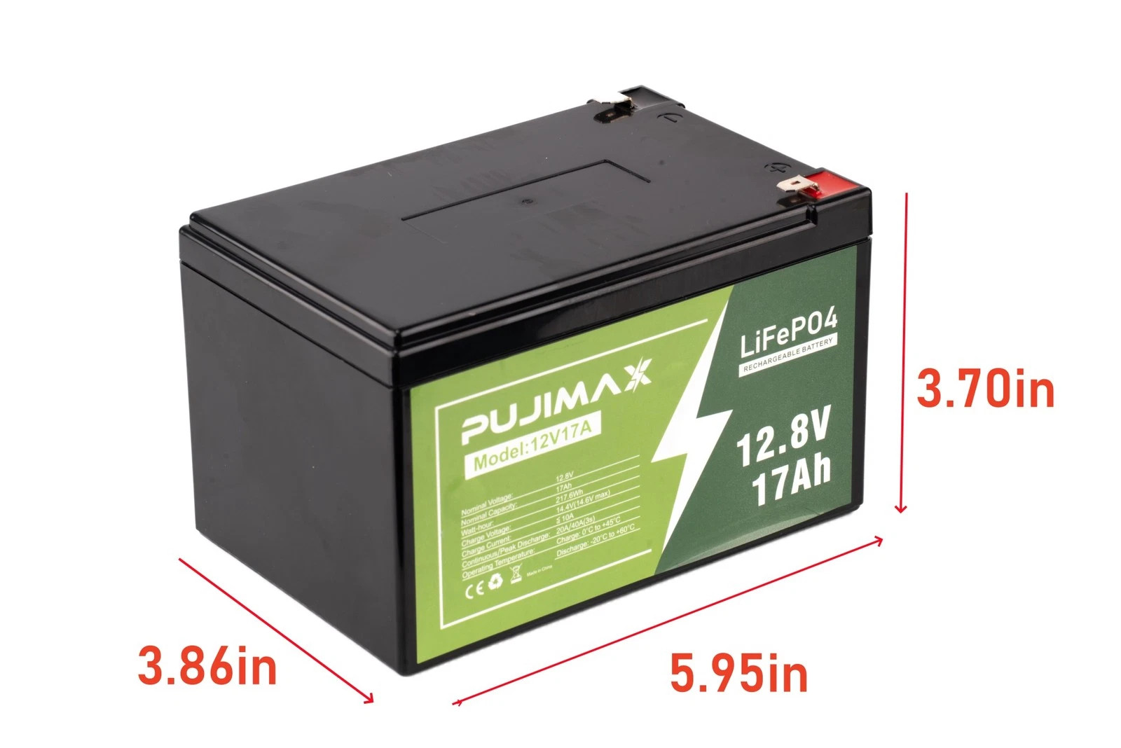 NEW 12V 11Ah LiFePO4 Lithium Iron Phosphate Battery With BMS Deep 3000+ Cycle